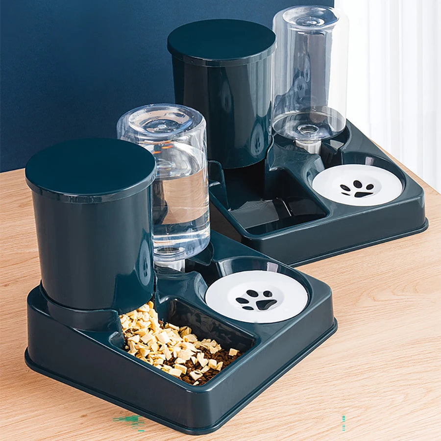 Automatic Pet Food And Water Feeder.
