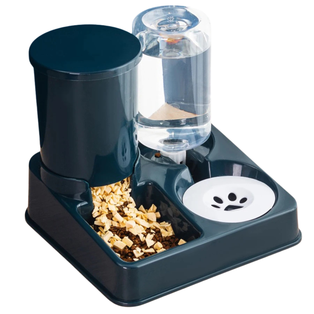 Automatic Pet Food And Water Feeder.
