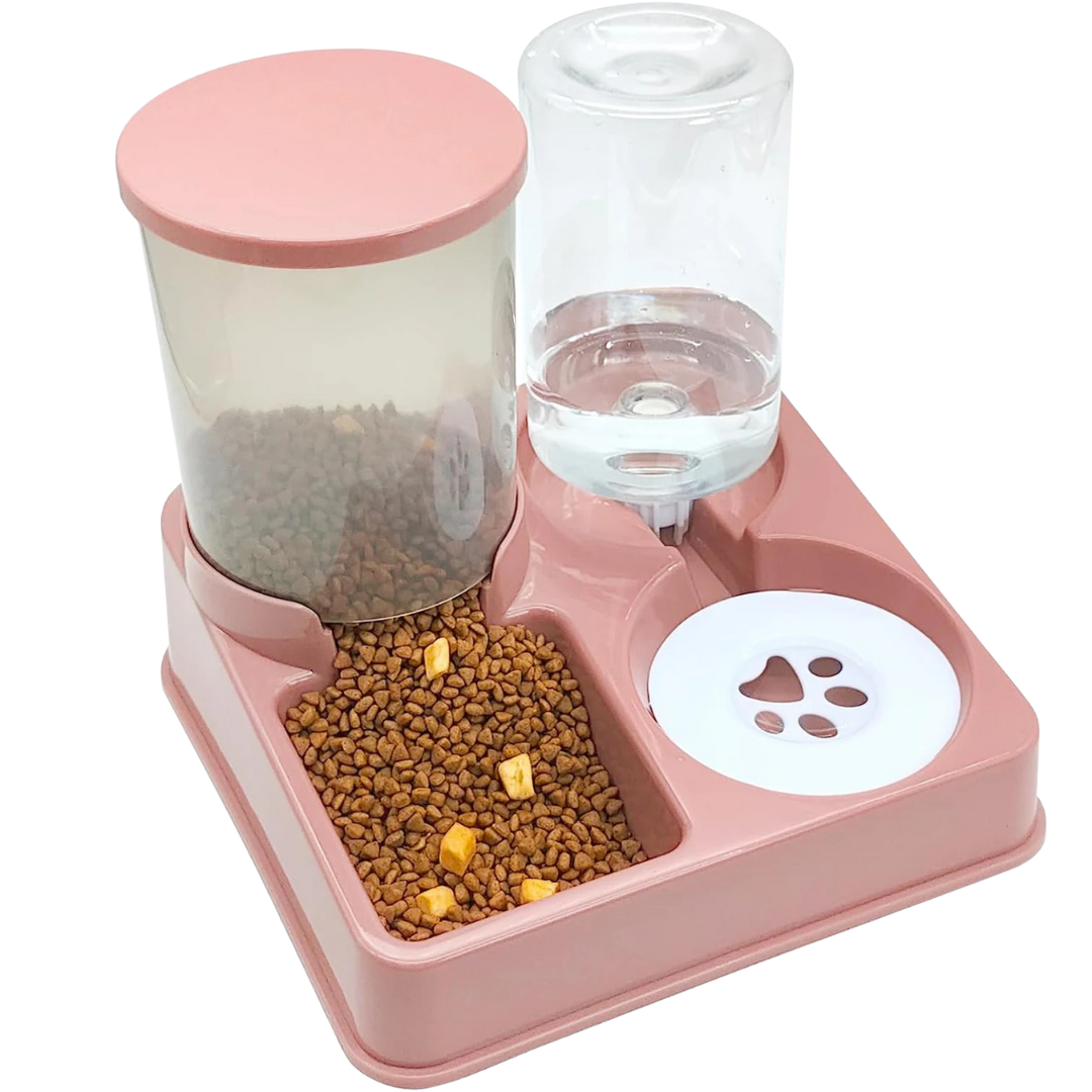 Automatic Pet Food And Water Feeder.